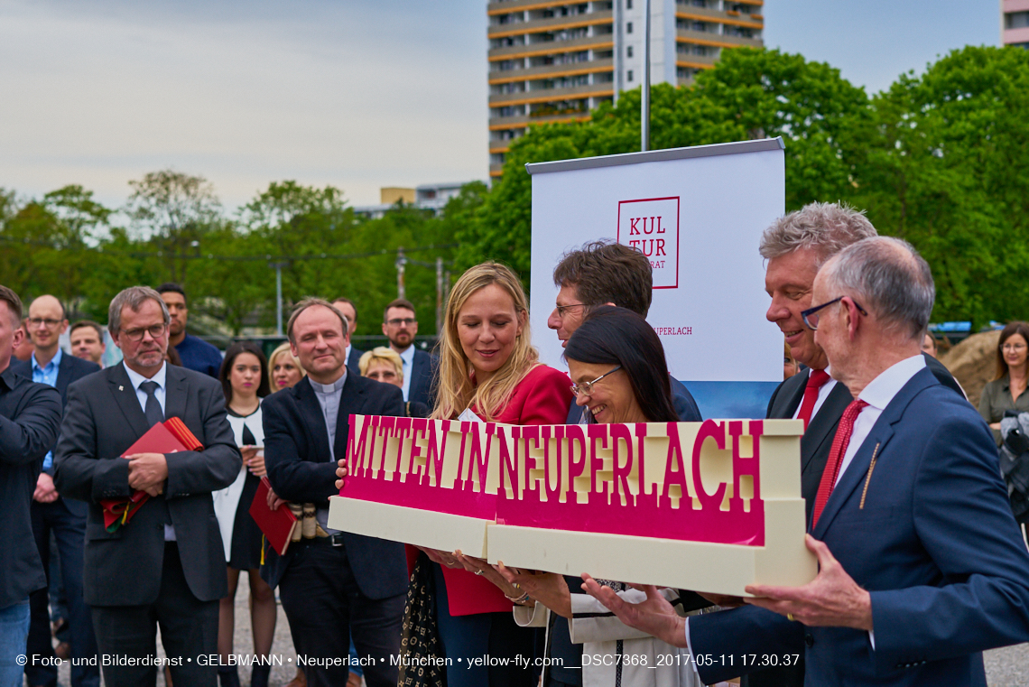 11. Mai 2017 - Grundsteinlegung für die LOGE und dem Kulturquadrat in Neuperlach